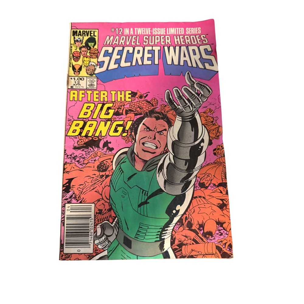 Marvel Super Heroes Secret Wars 12 Comic Book 1985 After The Big Bang